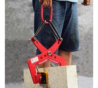 Vertical Lifting Clamp for Stone & Granite Slabs, Non-Slip Rubber Pads, Durable Hoisting & Carrying Solution for Construction & Fabrication