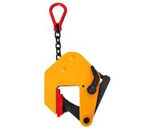 Vertical Lifting Clamps 0.5-5T, Non-Marking Steel Plate Lifter with 0-60mm Opening, Heavy Duty Lifting Clamp for Steel Plate, Sheet Metal, Construction, 500-5000kg Capacity 2T