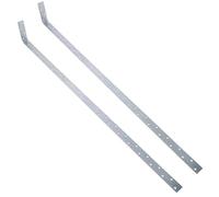 Vertical Light Duty Restraint Strap 1000mm Length 100mm Bend Galvanised 2PK