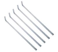 Vertical Light Duty Restraint Strap 1000mm Length 100mm Bend Galvanised 5PK