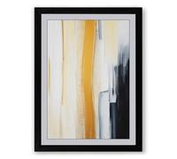 Vertical Light Minimalist Framed Wall Art Print A4 (29.7×21cm) Black, Wall Decor for Living Room, Bedroom, Office & Home, Ready to Hang, Art Gift