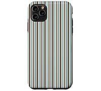 Vertical Lines Boho White Blue Brown Geometric Stripes Case for iPhone 11 Pro Max