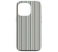 Vertical Lines Boho White Blue Brown Geometric Stripes Case for iPhone 13 Pro