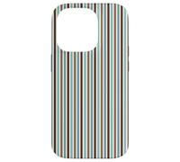 Vertical Lines Boho White Blue Brown Geometric Stripes Case for iPhone 14 Pro
