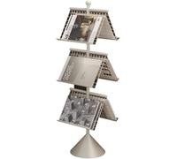 Vertical Magazine Rack, Metal Book Organizer, Literature Display Shelf for Home Reading Storage