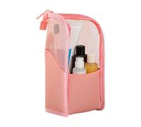 Vertical Makeup Bag | Large Capacity Waterproof Makeup Organizer | Large Capacity - for Hotels, Camping, Holidays, Business Trips, Hiking, Weekend, pink, Please refer to the description, Please refer