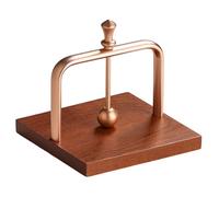 Vertical Metal & Wood Napkin Holder for Home Kitchen Countertop Compact Design Solid Base Indoor Outdoor Use Wooden Napkin Holder