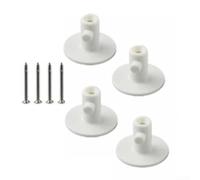 Vertical Mixer Accessory Bracket 4-Slot White Plastic | Holds 4 attachments, fits beaters hooks whisks, vertical save space, white plastic finish
