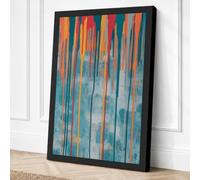 Vertical Motion Abstract Canvas Wall Art Print 36x24 Inch