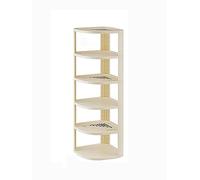Vertical Narrow Shoe Rack6Tier SpaceSaving Plastic Shelf for Entryway Living Room & Kitchen9.9” Wx9.9” Dx34.3” HIdeal Corner Organizer