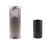 Vertical Outdoor Trash Can with Ashtray - Separate Inner Bin Rubbish Dustbin Large Capacity for Hotel KTV Elevator & Kitchen