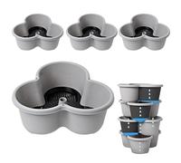 Vertical Planter Tower, Strawberry Planter - 4 Animals Garden Towers for Vegetables - Garden Pots, Lightweight with Tray and Flexible Wheels for Strawberry, Flowers, Vegetables