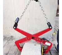 Vertical Plate Clamp for Heavy-Duty Lifting - Adjustable Opening for Stone Transport, Ideal for Construction and Fabrication Applications