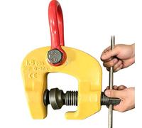 Vertical Plate Lifting Clamp 1.5T/3T, Self-Locking 0-32/50mm Jaw, Compatible with Cranes and Hoists for Industrial Lifting Operations