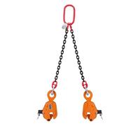 Vertical Plate Lifting Clamp 1T/2T Plate Lifting Clamp Lifting Spreader, Heavy Duty Steel Handling Lifting(2t,2M)