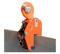 Vertical Plate Lifting Clamp Heavy Alloy Steel Sheet Metal Plate Clamp with Spring Fixed, for Lifting and Transporting(1T)