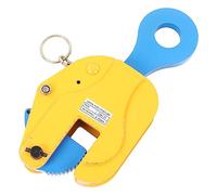 Vertical Plate Lifting Clamp Heavy Duty 3T 6614lbs Load Capacity Self Locking Steel Plate Clamp with Rotating Hook for Shipyard Construction Alloy Steel 35mm Jaw Opening