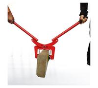 Vertical Plate Lifting Clamp Lifting Clamps for Granite Slab/Marble/Brick, Adjustable Scissor Stone Lifter Tool with Rubber-Lined(L-Opening 18-30cm)