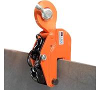 Vertical Plate Lifting Clamp, Stone Lifting Clamps Heavy Alloy Steel Sheet Metal Plate Clamp with Spring Fixed, for Lifting and Transporting(3.2T)