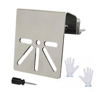 Vertical Pole Mount For Security Camera, Stainless Steel Mounting Corner Bracket, With 3 Loop Pipe Clamps