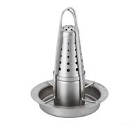 Vertical Poultry Holder for Grill Even Heat Cooking | 304 steel, rust resistant, for durable construction, 13.8x17.8cm size, dishwasher safe