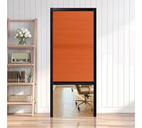 Vertical Pull Down Folding Door, Interior Honeycomb Invisible Folding Doors for Kitchen/Study/Closet, No-Drilling Partition Sliding Gate,Room Divider,Customizable Size(Orange,58x80in(147x203cm))