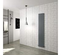 Vertical Radiator Flat Panel Designer Central Heating Anthracite Rads Single 1800x272mm