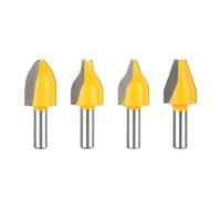 Vertical Raised Panel Router Bit, 8mm 12mm 1/2 Inch Shank Cabinet Door Woodworking Milling Cutter(4pcs 8mm Shank)