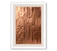 Vertical Rhythm Industrial Framed Wall Art Print A2 (59.4×42cm) White, Wall Decor for Living Room, Bedroom, Office & Home, Ready to Hang, Art Gift