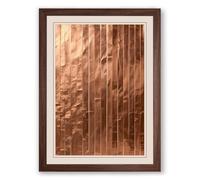 Vertical Rhythm Industrial Framed Wall Art Print A4 (29.7×21cm) Walnut, Wall Decor for Living Room, Bedroom, Office & Home, Ready to Hang, Art Gift