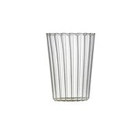 Vertical Ripple Glass Cup,8/13 Oz Clear Striped Drinking Glasses,Transparent Glass Cups,Origami Style Beverage Cups,Cocktail Glasses,Glasses,Old Fashioned Tumblers,Juice Cup