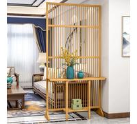 Vertical Room Divider for Entryway 100cm Tall Decorative Partition with Woo Slats Stylish Home & Office Separation Solution in Primary Colors