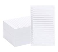 Vertical Ruled Index Cards 3x5 with Check Boxes for Daily To Do Checklists and Tasks, Thick Card Stock Office Supplies (200)