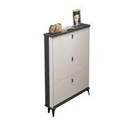 Vertical Shoe Cabinet, Space-Saving nizer for Hallway, Entrance, Bedroom, Living Room, Stylish White, 60x24cm (23.6x9.4in), Ample Storage Solution