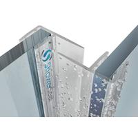 Vertical Shower Seals 4-10mm Glass | Suitable for Curved Quadrant and Slider Doors | 8mm 12mm 16mm or 25mm deep Fins | Fits 4-6mm Glass Thickness | 2 x 2 metre Long Strips (6-8mm Glass (25mm fin))