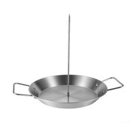 Vertical Skewer Pan for Cooking Shawarma Gyros Tacos al Pastor Using Stainless Steel Construction for Reliable Performance