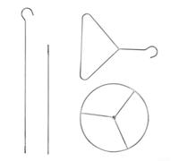 Vertical Skewer Stand Kit for Turkey Chicken Roasting with Stainless Steel Construction for Fryer Use