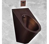 Vertical Smart Sensor Urinal Flush, Stainless Steel Auto Flusher, Wall Mounted Toilet for Commercial Bathroom Hands-Free Flushing