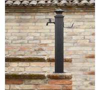 Vertical Square Freeze-Proof Outdoor Faucet with Dual Outlets for Garden, Farm, and Backyard Irrigation - Durable, Low-Cut Design for Efficient Washing and Watering