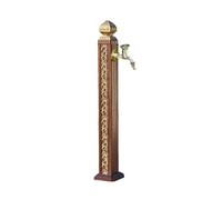 Vertical Square Garden Water Column Aluminum with Single Faucet Alloy Outdoor Gardenn Water Column Easy Installation Wind and Rain Resistantt for Garden or Patio, Yard, and Deck Decor(B)
