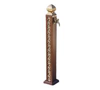 Vertical Square Garden Water Column Aluminum with Single Faucet Alloy Outdoor Gardenn Water Column Easy Installation Wind and Rain Resistantt for Garden or Patio, Yard, and Deck Decor(C)
