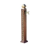 Vertical Square Garden Water Column Aluminum with Single Faucet Alloy Outdoor Gardenn Water Column Easy Installation Wind and Rain Resistantt for Garden or Patio, Yard, and Deck Decor(F)