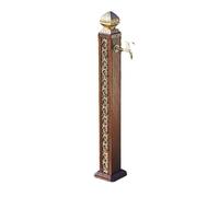 Vertical Square Garden Water Column Aluminum with Single Faucet Alloy Outdoor Gardenn Water Column Easy Installation Wind and Rain Resistantt for Garden or Patio, Yard, and Deck Decor(D)