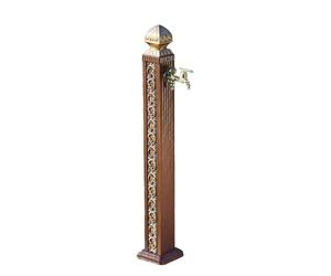 Vertical Square Garden Water Column Aluminum with Single Faucet Alloy Outdoor Gardenn Water Column Easy Installation Wind and Rain Resistantt for Garden or Patio, Yard, and Deck Decor(F)