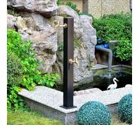 Vertical Square Garden Water Column Vertical Garden Water Column Outdoor Antifreeze Hose Faucet Extender Water Column with 2Faucet Spray Gun Decorative Water Feature Fountain Water Dispenser Hydrant