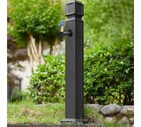 Vertical Stainless Steel Water Column with Faucet - Outdoor Frost-Proof Garden Water Source, Durable Farm Tap for Efficient Watering and Irrigation