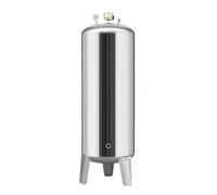 Vertical Stainless Steel Water Pressure Tank - Vertical Booster with Gauge, Switch & Safety Valve Pressure Tank for Well Pump/Water System(200L/53Gal)