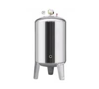 Vertical Stainless Steel Water Pressure Tank - Vertical Booster with Gauge, Switch & Safety Valve Pressure Tank for Well Pump/Water System(60L/16Gal)