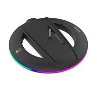 Vertical Stand for PS5 Slim Disc/Digital Version, RGB Light Base Stand Console Mount Dock Stable Game Console Base for PS5 Slim Console (WIth RGB Light)