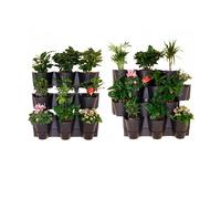 Vertical Standing Garden Flower Pots Cascade Balcony Anthracite Plant Wall